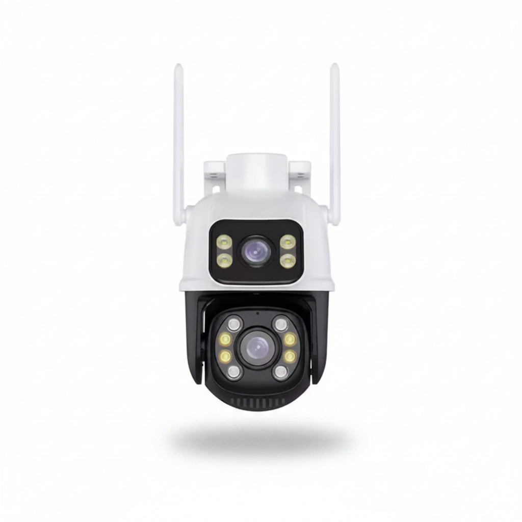 Caméra de surveillance 6MP Double Lentille – caméra de surveillance Maroc HD pour maison, bureau et magasin, caméra de sécurité connectée avec vision nocturne, idéale pour installation à Casablanca, Rabat, Marrakech, Tanger, Agadir, Fès, Meknès, Oujda, Kénitra et partout au Maroc