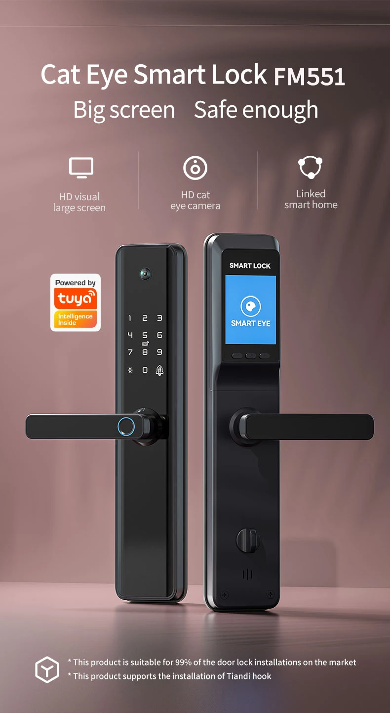 Serrure intelligente Wifi avec caméra integrée