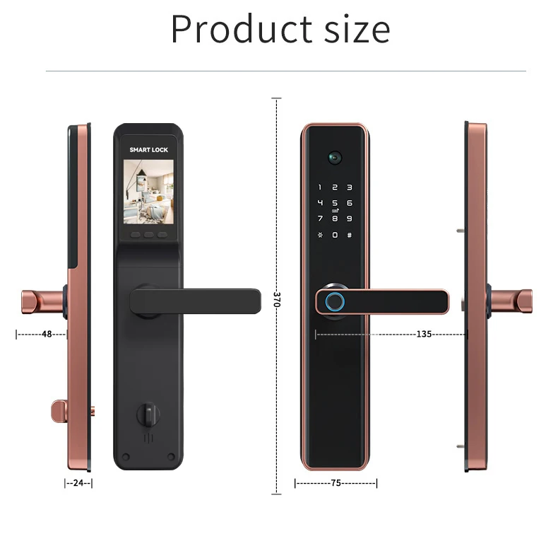 Serrure intelligente Wifi avec caméra integrée