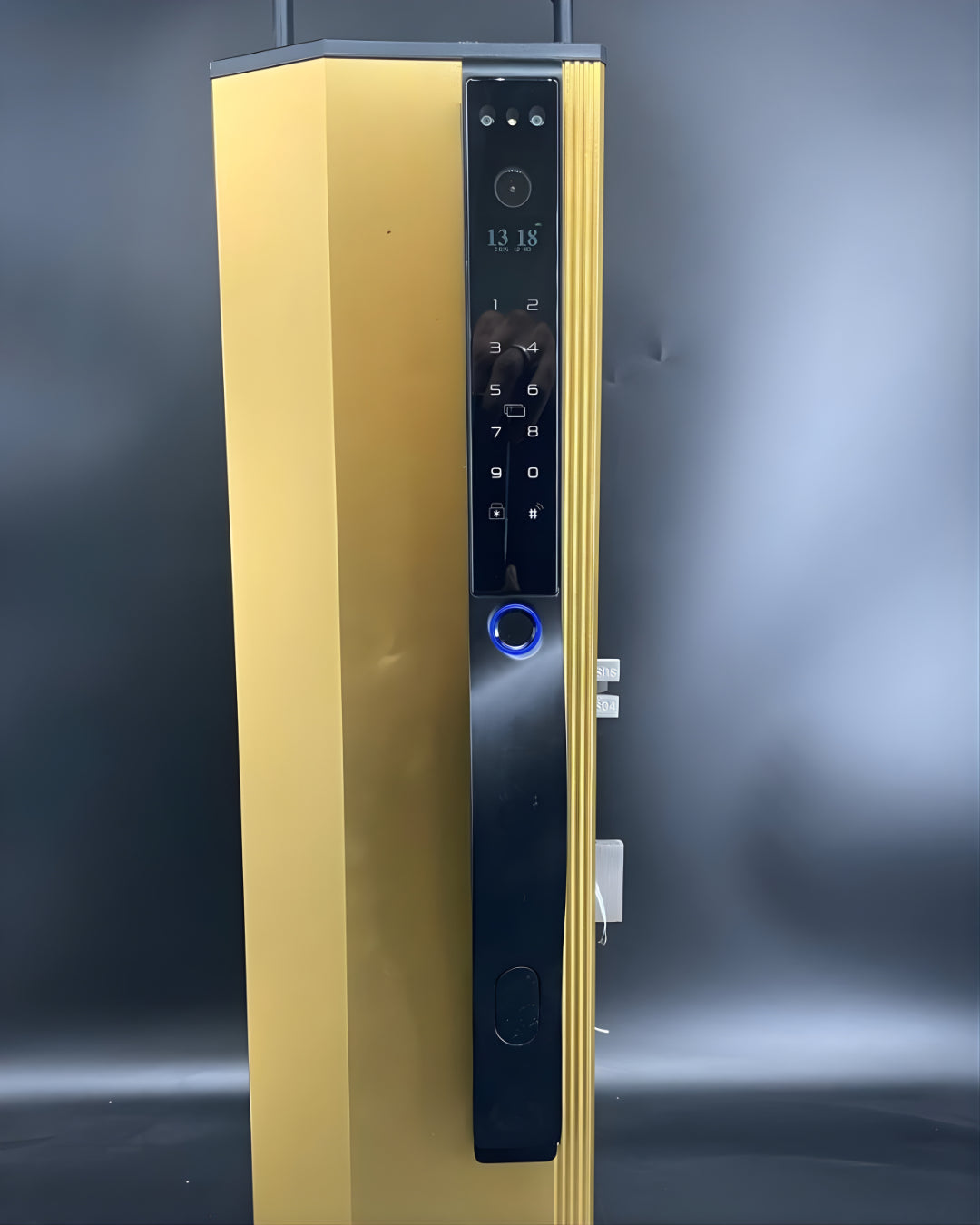 Serrure intelligente connectée D18 Noir Face ID Slim au Maroc avec installation gratuite à Casablanca, Rabat, Marrakech et Agadir.