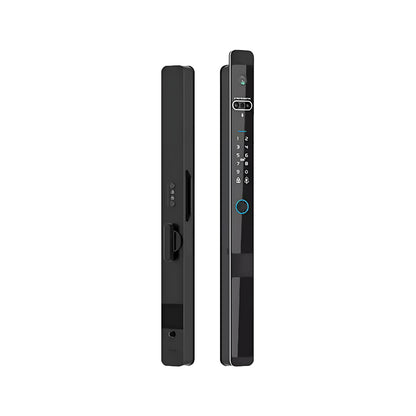 Serrure intelligente connectée noire Z1 Face ID Slim au Maroc avec installation et configuration gratuites à Casablanca, Rabat, Marrakech, Fès et Agadir.