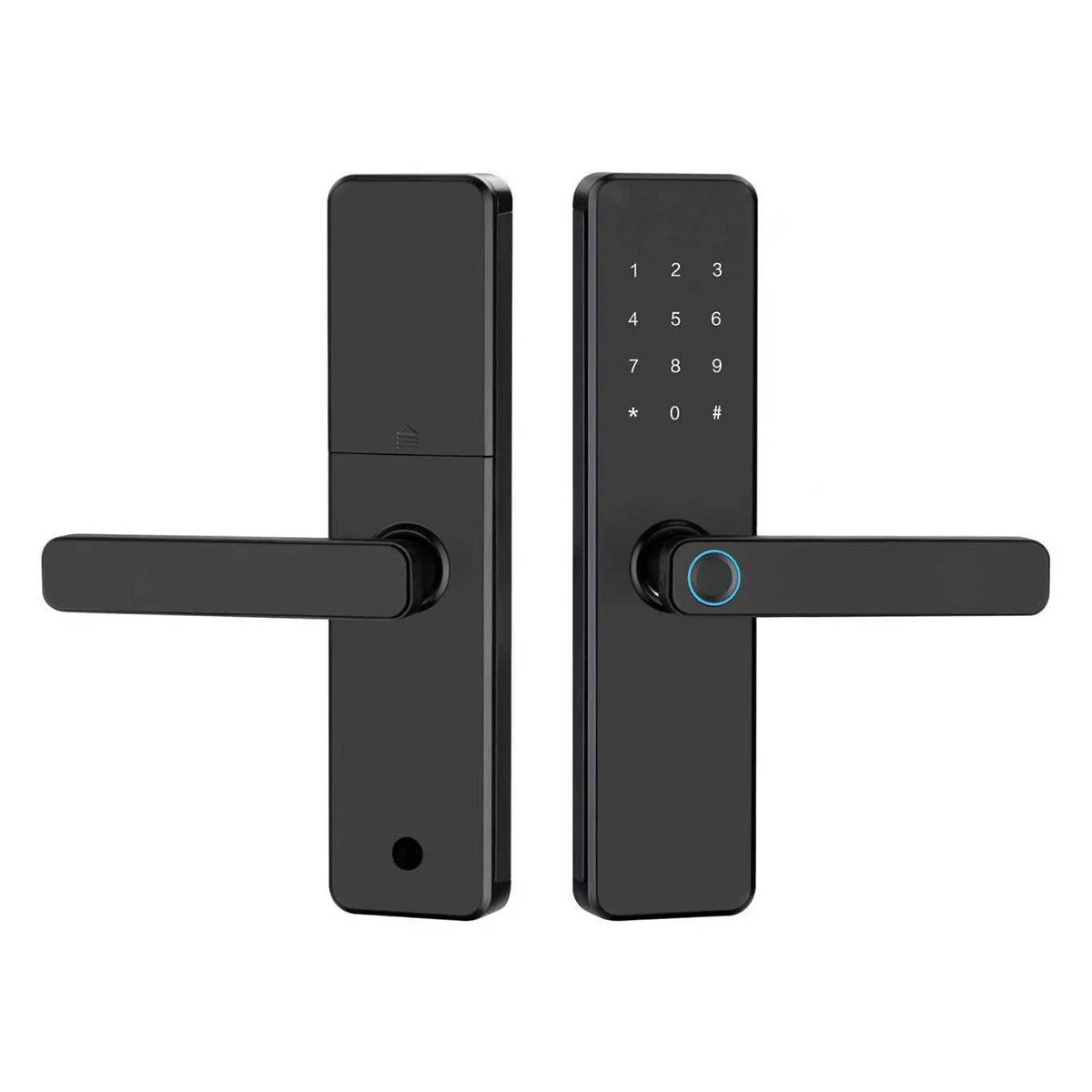 Serrure intelligente X7 connectée compatible Tuya Smart Life avec empreinte digitale, code PIN et application mobile au Maroc.