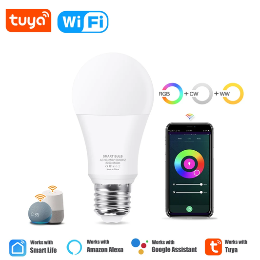 Ampoule LED intelligente WiFi RGBW