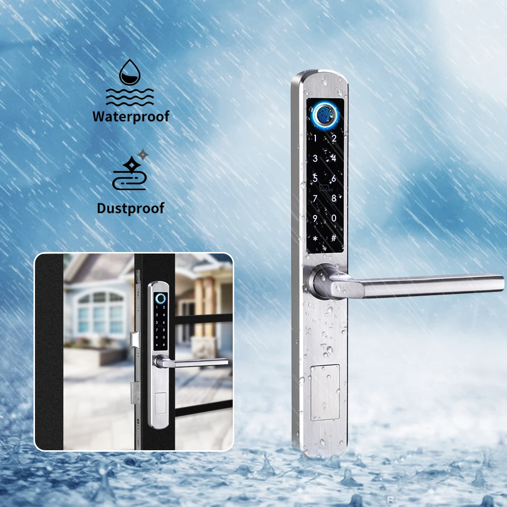 Serrure intelligente Wifi slim en inox