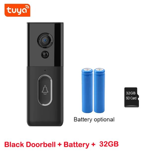 Sonnette vidéo de haute définition rechargeable avec Wifi