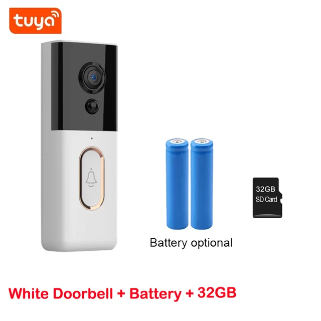 Sonnette vidéo de haute définition rechargeable avec Wifi