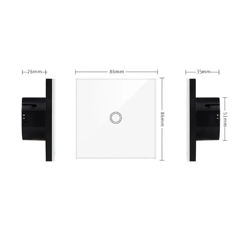 Interrupteurs connectés Wifi 1gang 2gang et 3gang