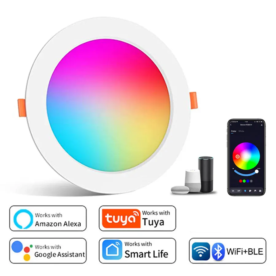 Spot connecté Wifi RGBW